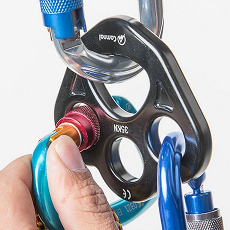 Aparejo de oso de aluminio de escalada CAMNal, placa de anclaje múltiple para anclaje de múltiples puntos, herramienta de escalada deportiva al aire libre