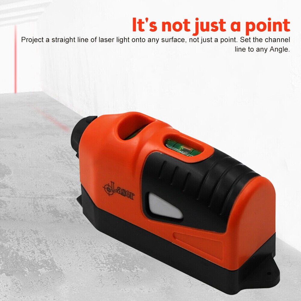 Mini niveau laser portable, projection de ligne laser horizontale verticale, Outils de mesure, Niveau à bulle vertical