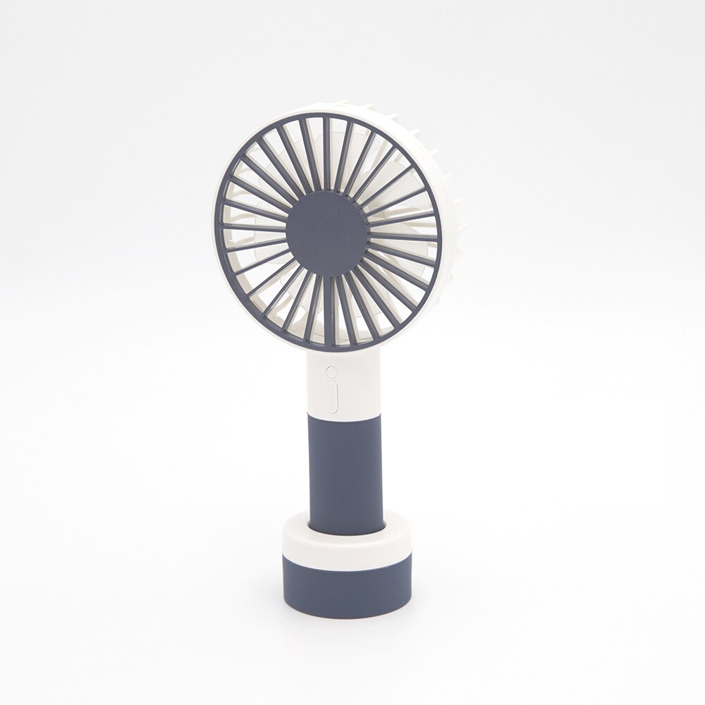 Kemei Mini USB Rechargeable Fan - Portable Handheld Desktop Cooling Fan for Home & Outdoor Summer Use: Blue