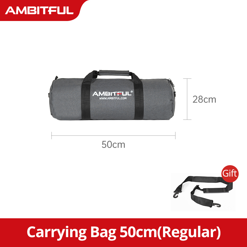 AMBITFUL Draagtas TB PRO 50/60/70//80/90/100/110/120/130/140 cm Gewatteerde Camera Monopod Statief Case Draagbare Schouderbanden: WHITE