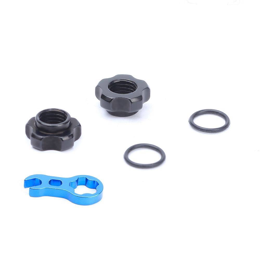 Adaptador de tuerca de conversión de válvula Schrader, válvula Presta sin cámara para bicicleta de montaña, tuerca de conversión de llanta de válvula con llave de instalación: Default Title