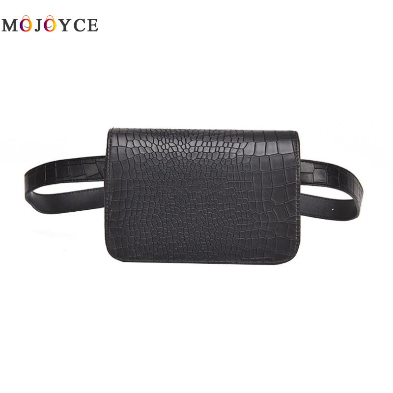 7.09 X 4.72 X 1.97 inches Women PU Leather Waist Packs Flap Belt Bag Vintage Fanny Pack Handbag Waist pack,crossbody bag: Black