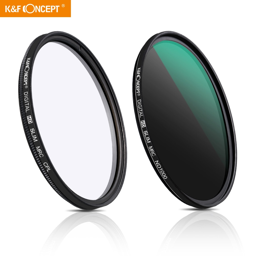 K & F Concept ND1000 Cpl Polarisator Filter 37/40.5/43/62/67/82Mm Filter Kit Neutral Density Voor Camera W/ Multi Layer nano Gecoat