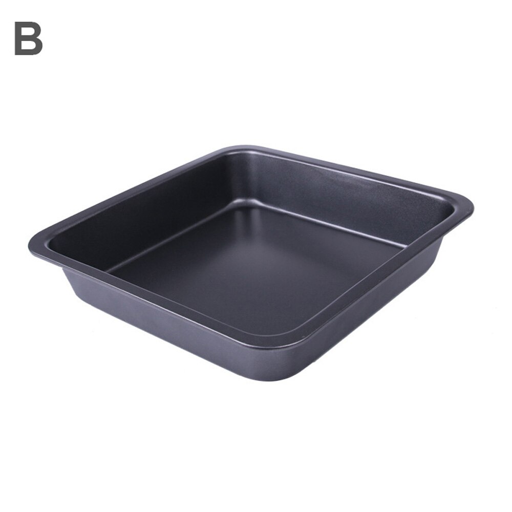 Rechthoekige bakplaat antiaanbak metaal cake brood stokbrood bakvorm ovenschaal bakvorm bakgerei keukenbenodigdheden bakgereedschap: B zwart