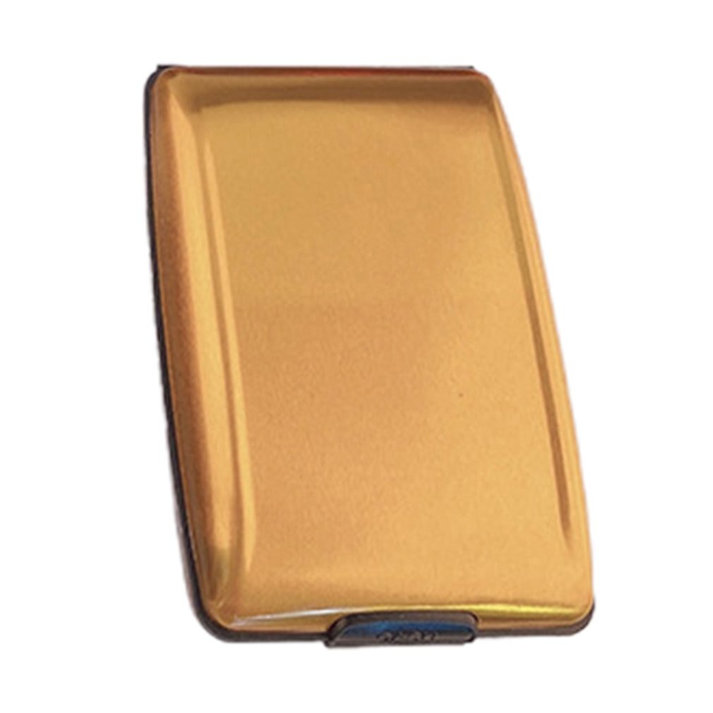 Simple Style RFID Multifunctional Light and Strong Aluminum Security Wallet RFID Non-scan Metal Wallet