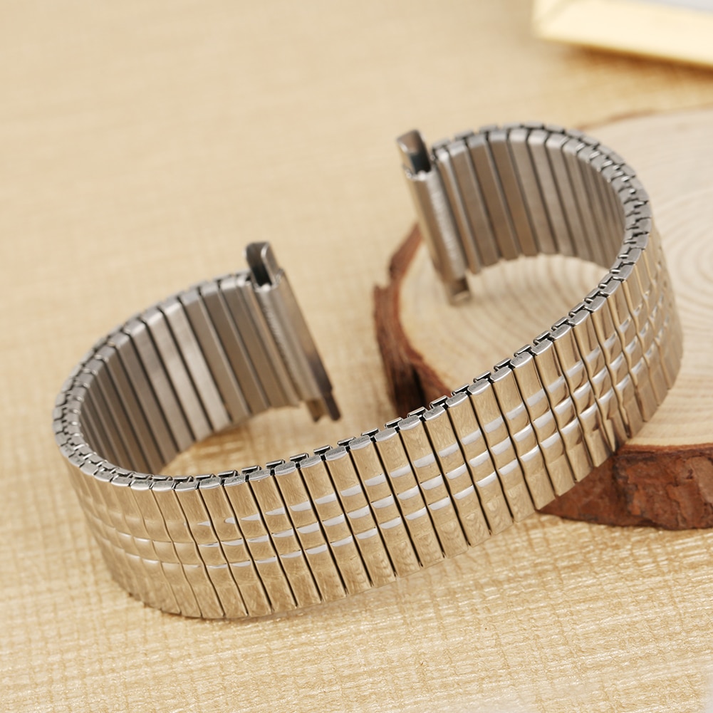 Premium elastisk urrem 16mm urremme i rustfrit stål 18mm uden spænde metaludskiftning 20mm armbåndsur 22mm armbånd