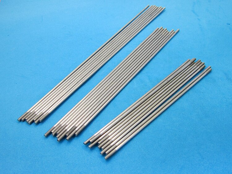 10PCS M2 M3 Rvs Schroefdraad Tie Push Staaf Servo Linkage Dia 1.8/2.6mm L300mm As Pull voor RC Boot/Vliegtuigen Model