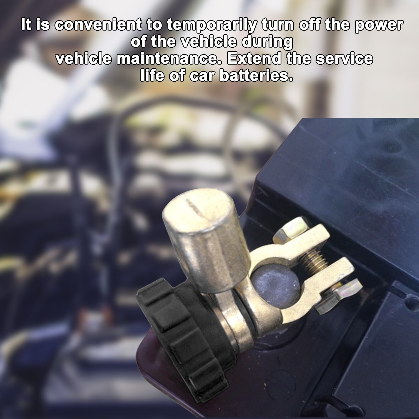 Car Battery Terminals Disconnecting Clamp Negative-Post Switch Quick Release Cut-off Isolator Switch Automobile Parts