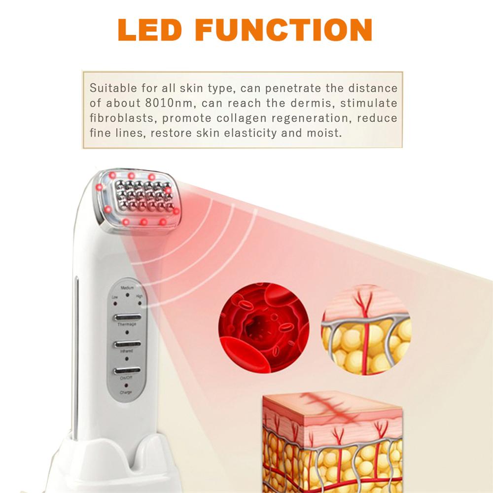 Mesotherapie Rf Radio Frequentie Ver-infrarood Wave Therapie Facial Rimpel Verwijderen Huidverstrakking Apparaat Gezicht Lifting Gezicht Slimmer