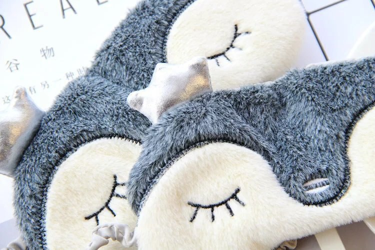 eyes care tool cartoon penguin Sleep Mask Natural Sleeping Eye Mask Eyeshade Cover Shade travel Eye Patch