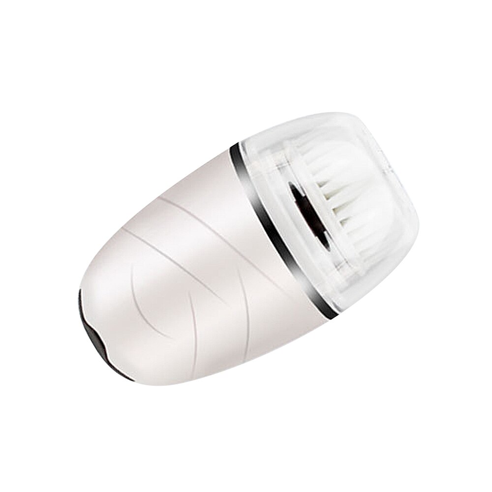 Electric Facial Cleansing Brush Waterproof Deep Pore Clean Remove Blackhead Acne USB Recharge Brush Machine Face Skin Care Tool: White