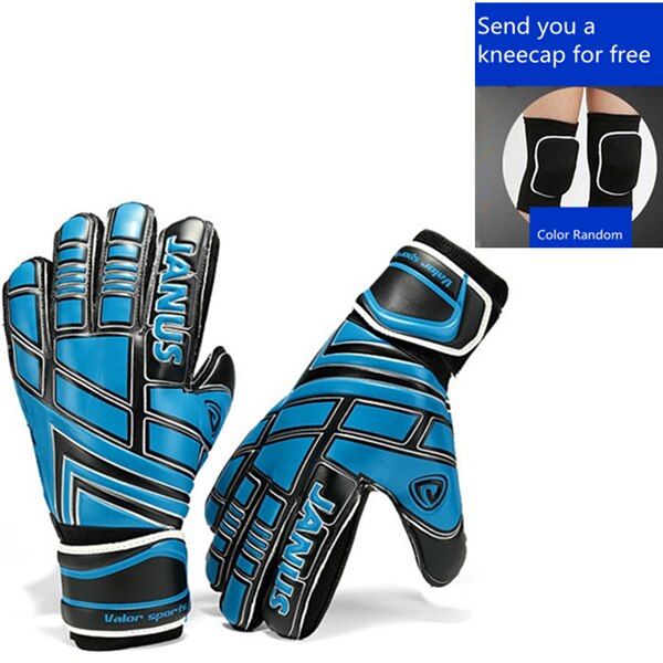 Thicken Breathable Non-slip latex Football Goalkeeper Gloves Goalie Soccer finger bone protection guard gloves: 2 / SIZE 6