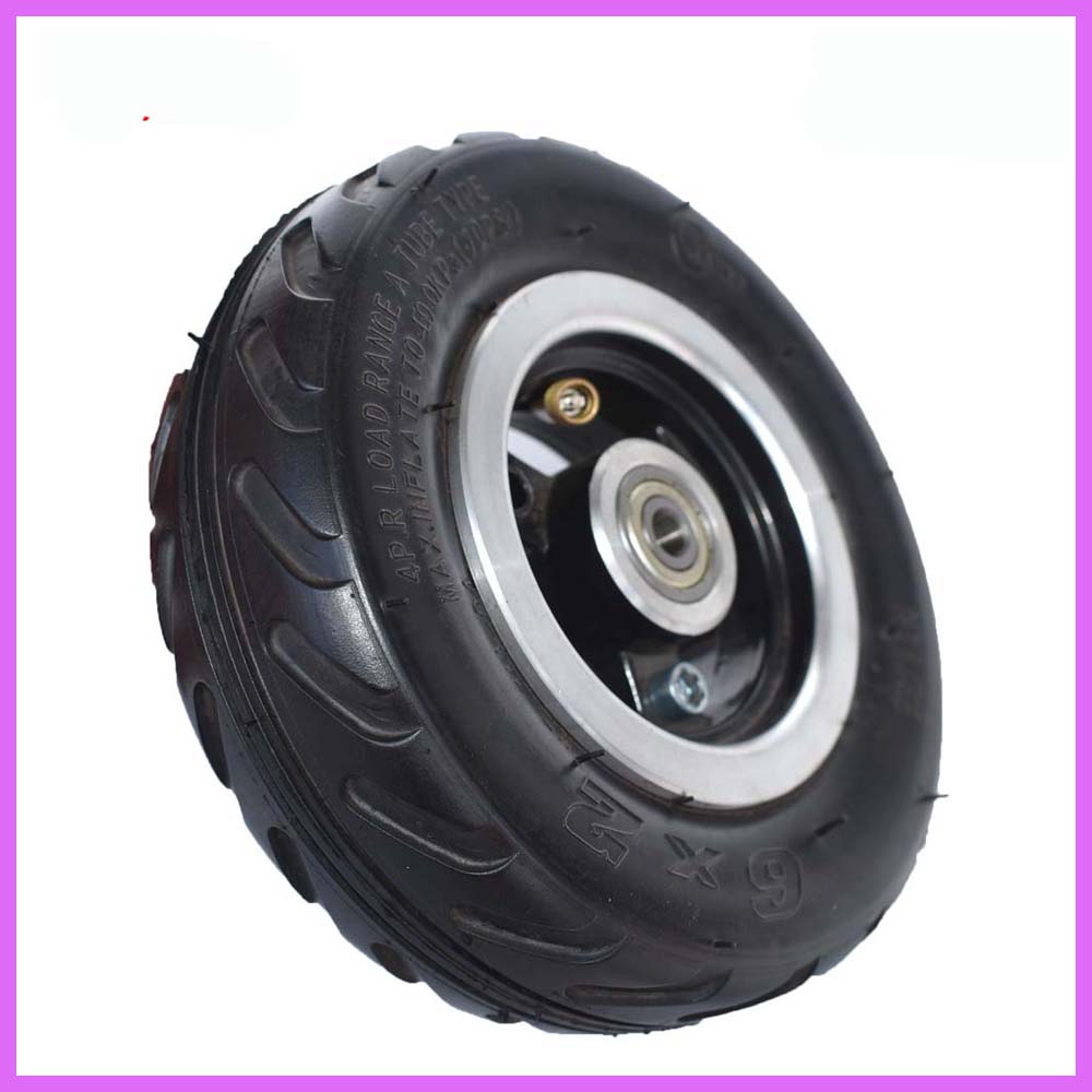 6 x 2 dæk pneu dæk 6 tommer indvendigt rør sæt 6 x 2 hjul passer til elektrisk scooter rullestol lastbil vogn luft hjul: Hjul