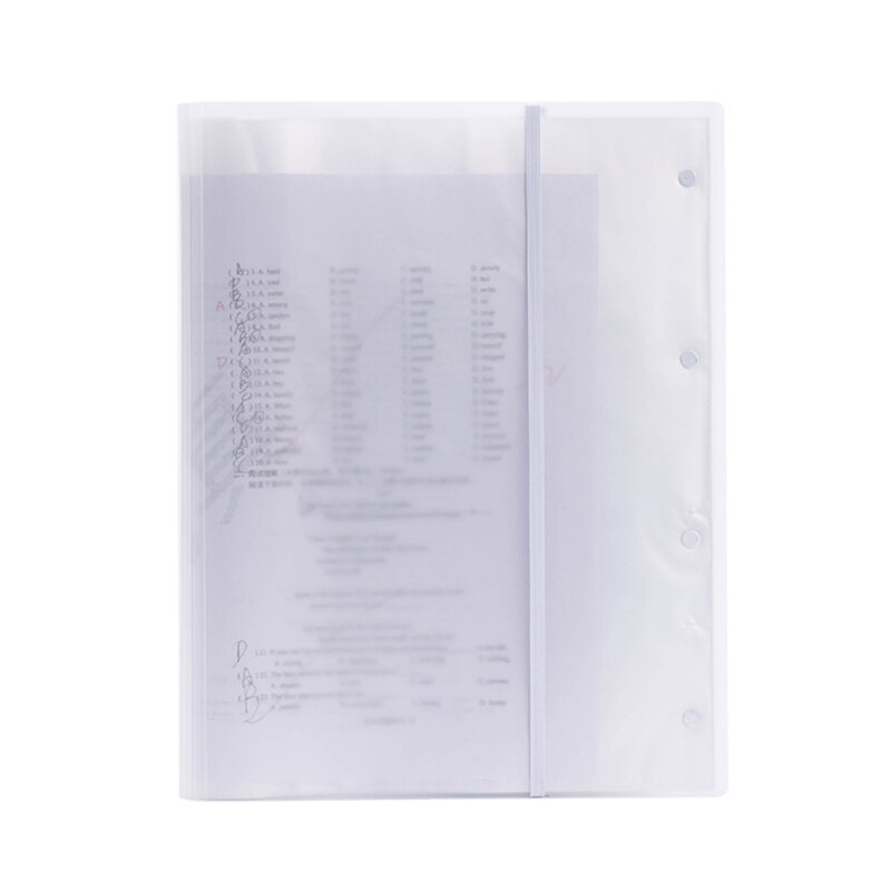 Reuseable Plastic Clear A3 Examination Paper Folder 20/30/40 Pages Document File Holder School Office Stationery Bag: 30