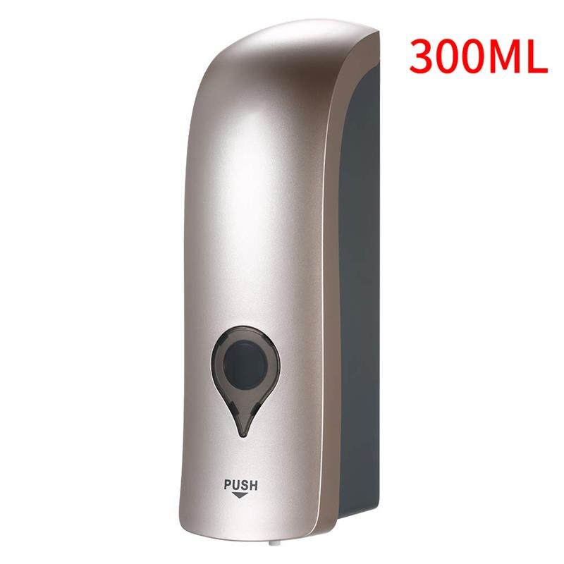 300ML Car Soap Dispenser Wall Mounted Single Head Wall Soap Dispenser Shower Gel Liquid Shampoo Disinfectant Dispenser Holder: Champagne