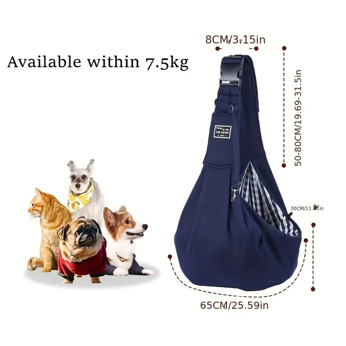 Verstelbare Hond Draagtas Outdoor Reizen Puppy Enkele Schoudertassen Honden Comfort Sling Handtas Corgi Puppy Tote Pouch Tote