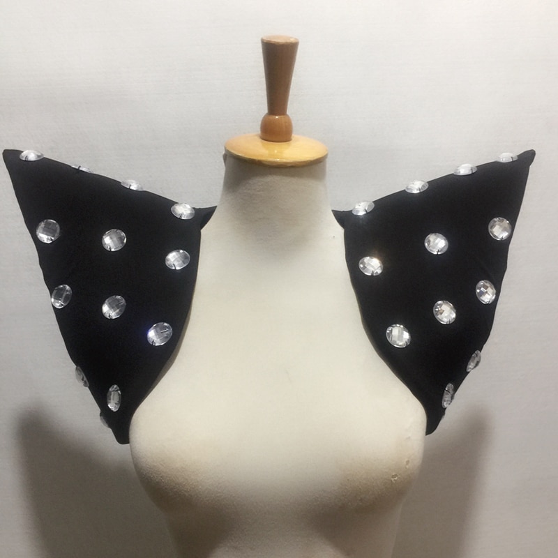 Exaggerated Flying Shoulder Vest Nightclub DJ Singer DS Stage Clothes Men And Women'S Performance Costume Accessories VDB2444