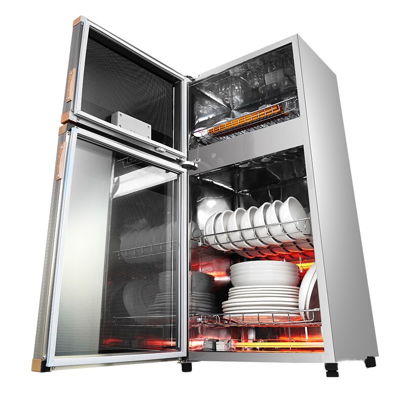 78L Double porte désinfection armoire Ozone haute température désinfection nettoyage armoire Mini ménage placard 700W 220V ZG: CN