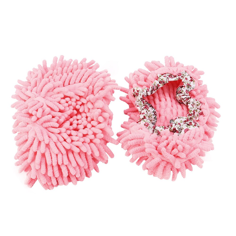 2pcs Convenient Dust Mop Slipper House Cleaner Lazy Floor Foot Dust Cleaner Grazing Slippers Microfiber Duster Cloth: B