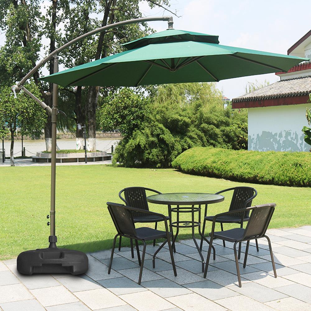 Parasol base plast 20l parasol base robust paraply stativ til havehave pool udendørs holdbar altan dekorationer