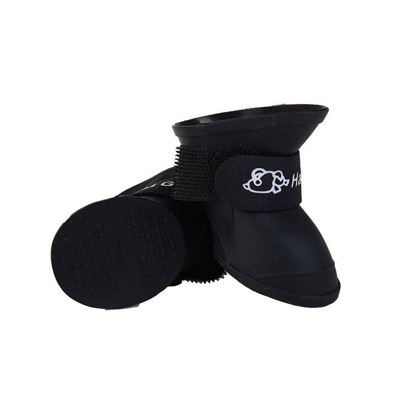 Pet Dog Boots Silica Gel Antiskid Dog Rain Boots Winter Wear Four Legs Waterproof Dog Shoes Rainy Days Supplies Outdoor Equipmet