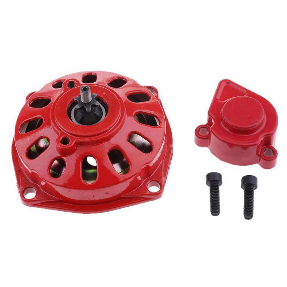 6t 25h koppeling trommel bell behuizing 47cc 49cc mini pocket rocket quad dirt bike atv motorkap kleur versnellingsbak: Rood