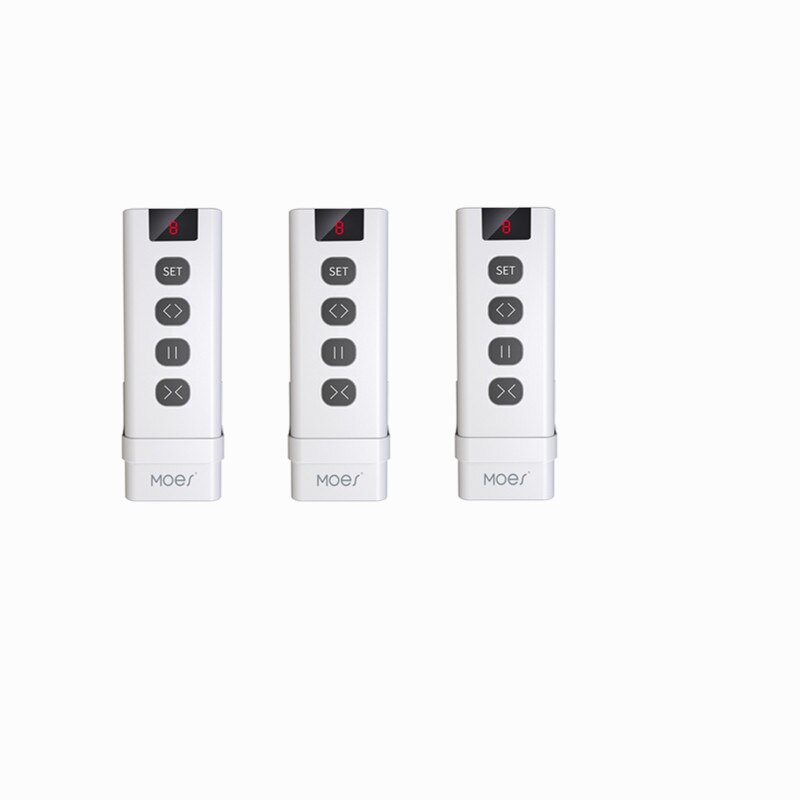 9 Channel RF433 Remote Control For WiFi Curtain Switch RF Roller Blinds Module Battery Powered Curtain Accessories Emitter: 3pcs