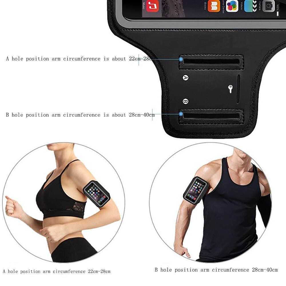 PINZHENG Brassard de Sport Étanche Brassard Brassard de Sport En Plein Air Pour iPhone 11 8 7 Plus Étui 4.7-6.5 pouces Étui