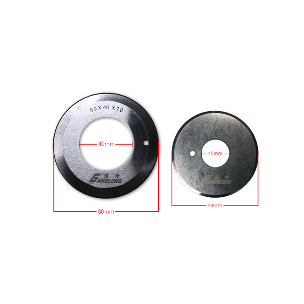 5Stck Schneiden maschine runde klinge schneiden maschine runde messer doppelseitige 80*40*1,0 leder schneiden rohr klinge