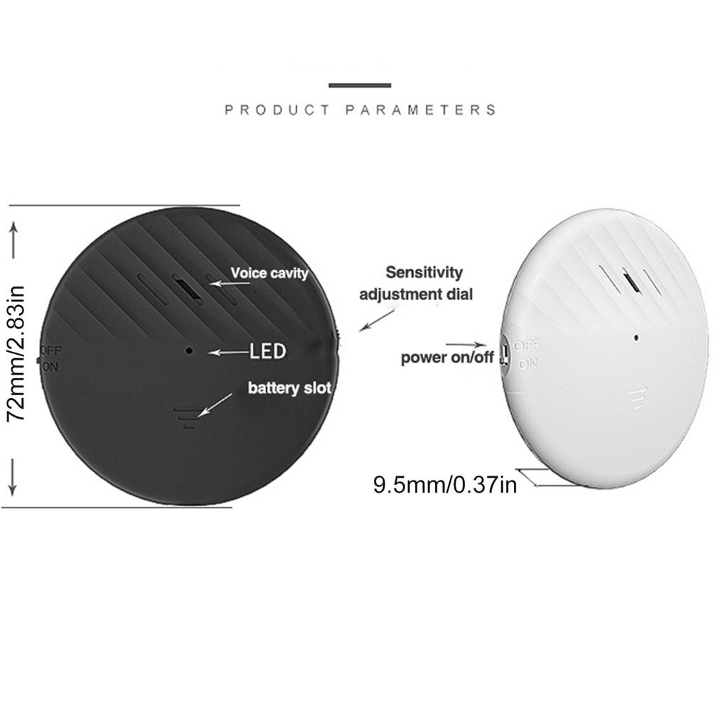 Smart Home Door / Window Vibration Alarm Security Alarm Sensor Wireless Anti-Theft Alarm 126Db Intelligent Remote Control