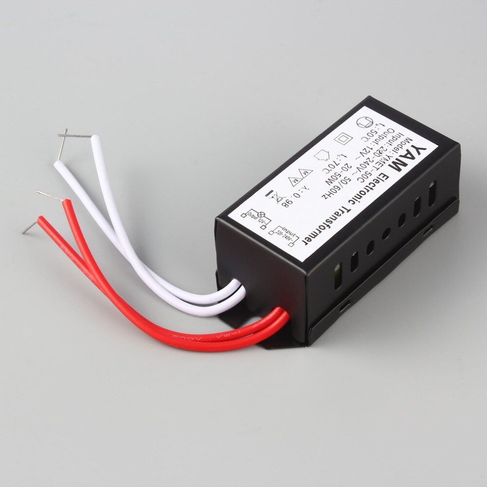 Ac 220v to 12v 20-50w led belysning elektronisk transformator halogenlampe elektronisk transformator led driver strømforsyning