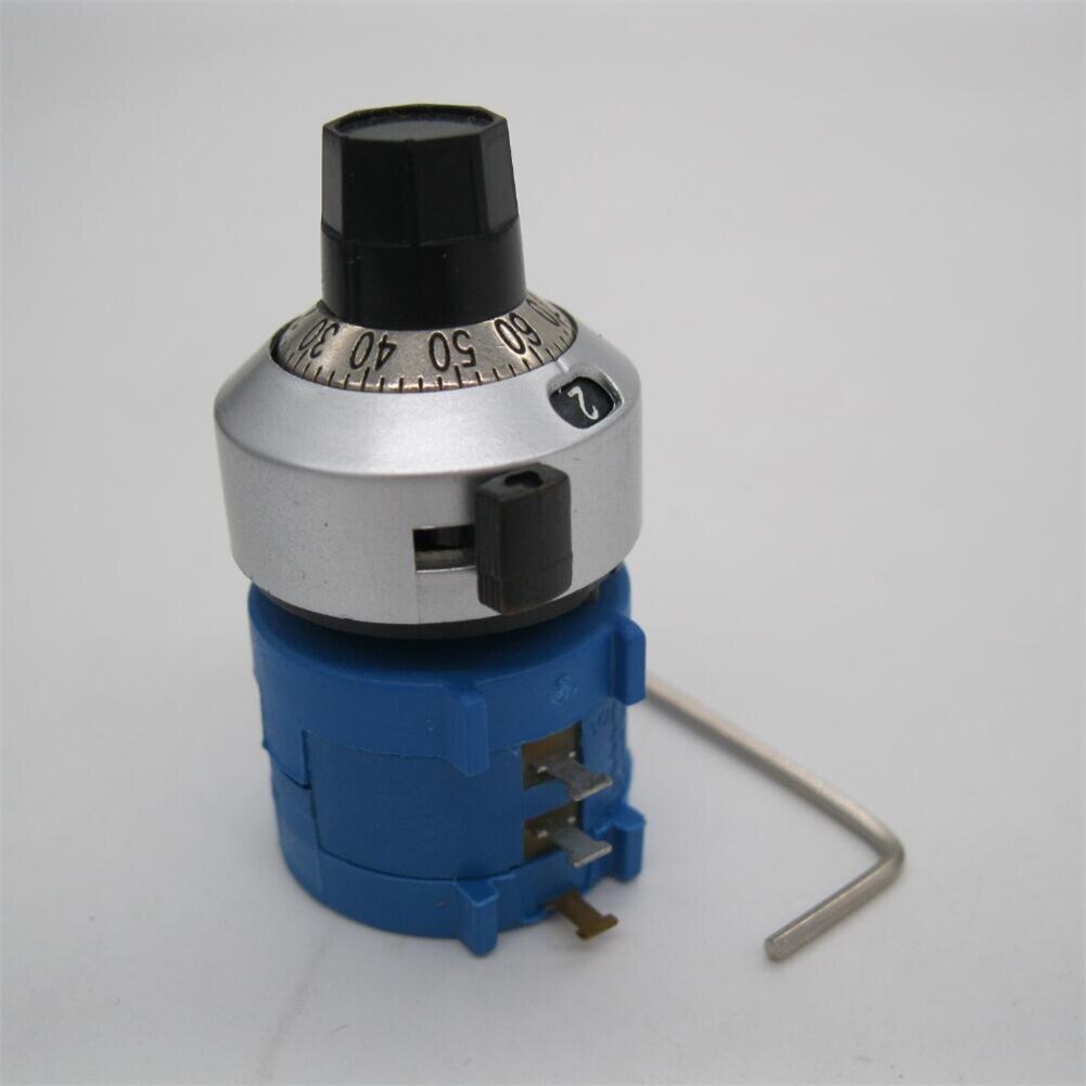 3590S-2-202L 3590S 2K ohm Precision Multiturn Potentiometer 10 Ring Adjustable Resistor + Turns Counting Dial Rotary Knob