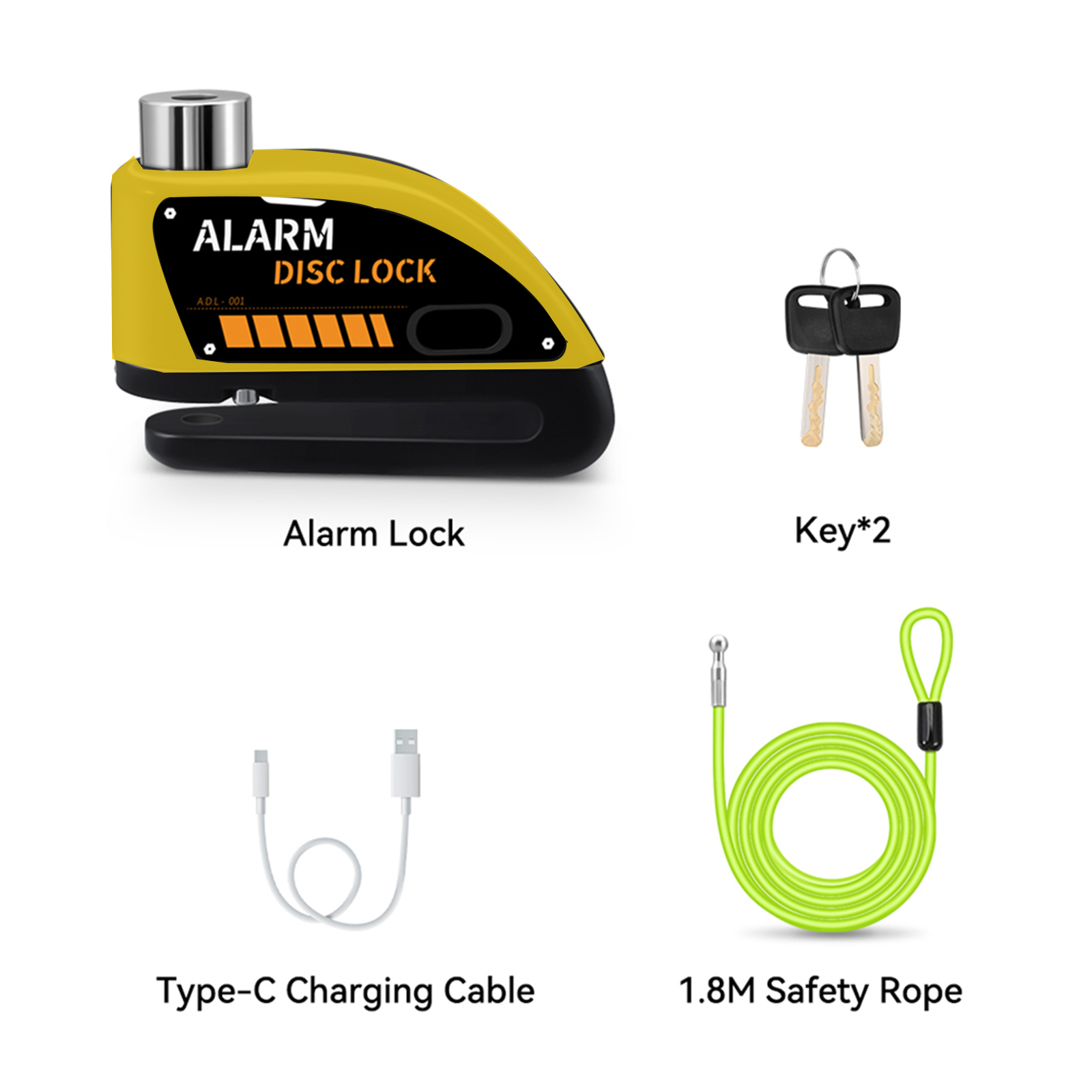 Extractme Motorrad Alarm Scheibenbremse Schloss 120dB Fahrrad Rad Disk Vorhängeschloss Sicherheit Diebstahlsicherung Rolle Alarma Motocicleta: Lila
