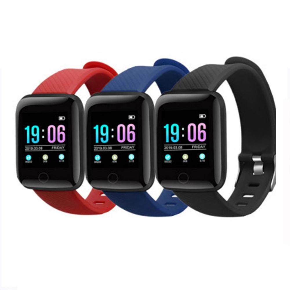 116Plus Smart Horloge Hartslag Fitness Tracker Horloges Mannen Vrouwen Bloeddrukmeter Waterdichte Sport Smartwatch