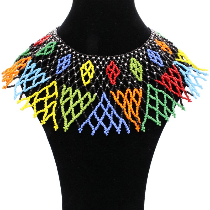 Handmade Long Tassel Colorful Miyuki Beading Necklace Bohemian Style Summer Vacation Beach Wear Jewelry Chic Necklace