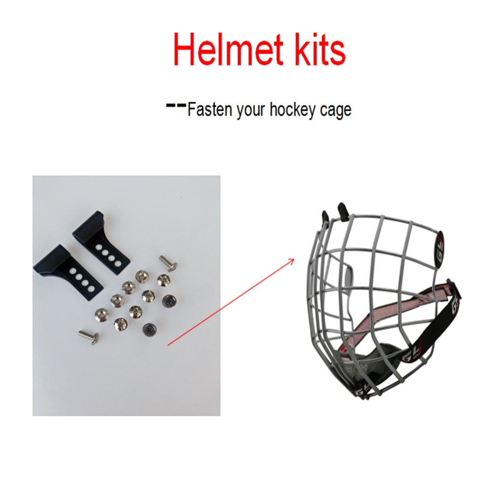 Hockeyhjelmsett hjelmdeler ishockeyutstyr hjelmtilbehør til