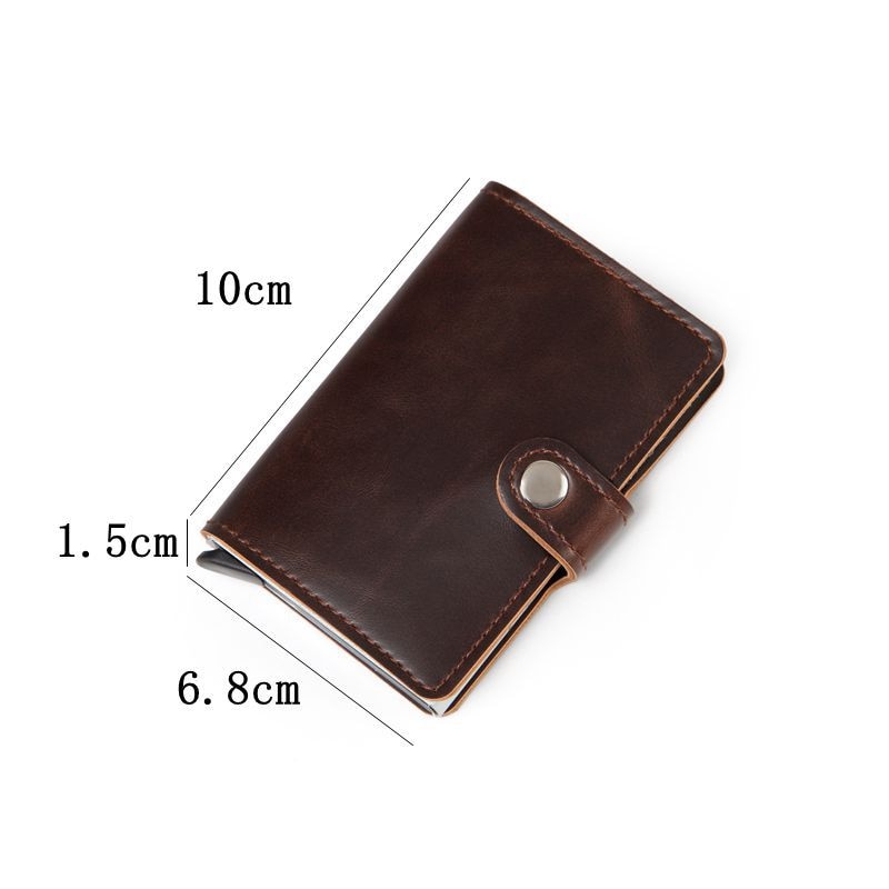 Duvence Men Bank Card Holder RFID Blocking Men Credit Card Holder Small Minimalist Wallet Women Card Holder Wallet