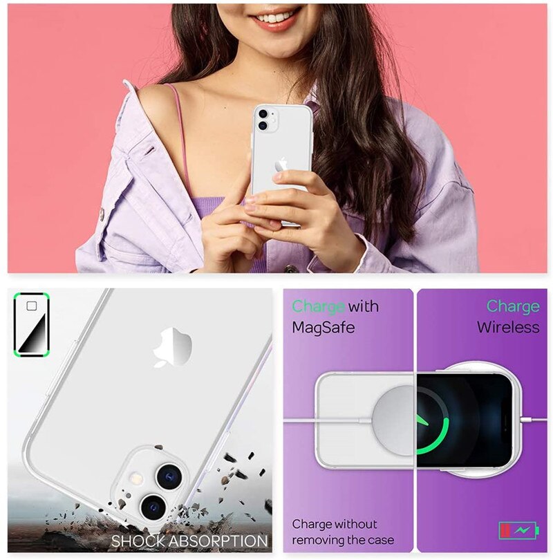 360 etui na całe ciało dla iPhone 12 11 Pro Max Mini XR X XS Max SE 2020 5 5s 8 7 6s Plus dwustronnie silikonowe TPU przezroczyste Coque