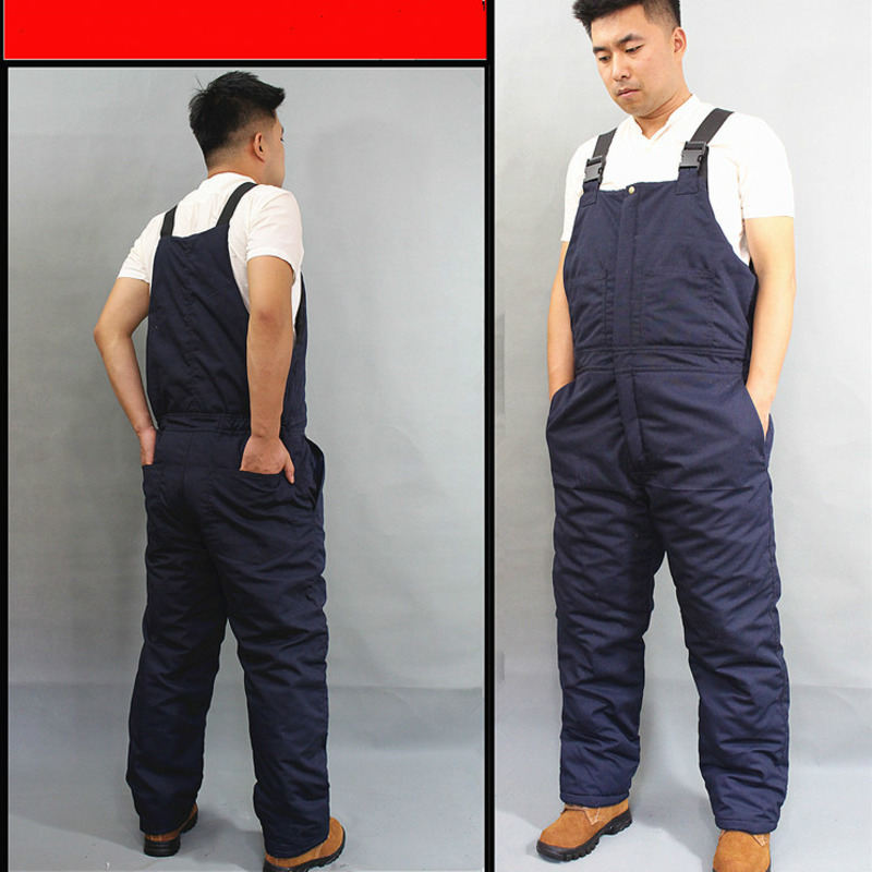 Monos gruesos de invierno para hombre, ropa de trabajo, uniformes resistentes al desgaste, a prueba de frío, para reparador de trabajadores