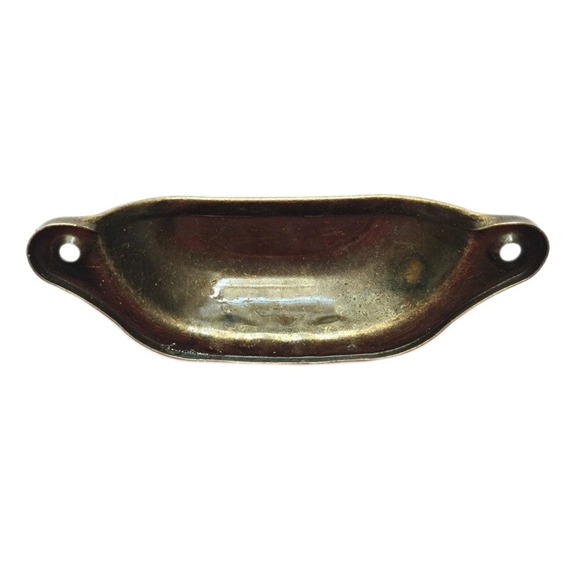 20 pièces Vintage tiroir porte armoire fer coquille tasse poignée placard bouton 9.7cm x 3.5cm