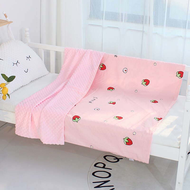 Baby Wieg Quilts Bed Linnen Peas Minky Rustgevende Dekens 100% Katoen Comfort Dekbedovertrek Pasgeboren Beddengoed Set Voor Peuter Zuigeling