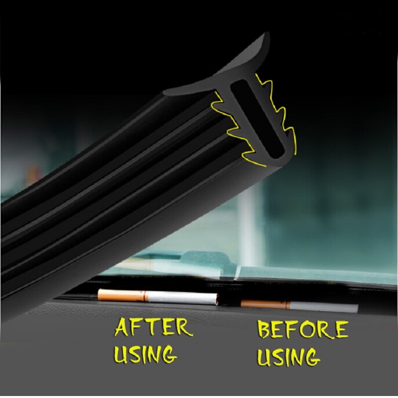 1.6 M Auto Rubber Afdichtingen Geluidsisolatie Auto Seal Strip Instrumentenpaneel Instrument Voorruit Auto Seal Kloof Stofdicht