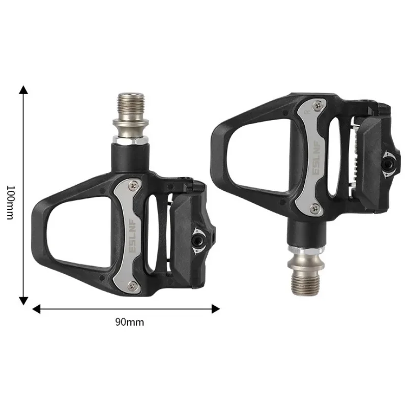 Pedales de bicicleta de carretera de nailon con sistema SPD-SL, pedales automáticos con tacos, accesorios de ciclismo duraderos para bicicletas de carretera