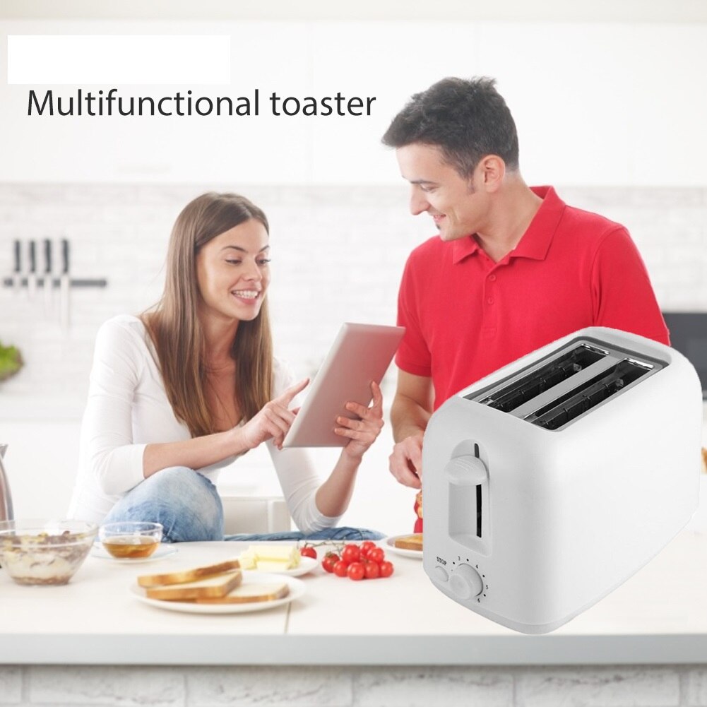 2 Slice Automatic Toaster Sandwich Breakfast Maker Electric Bread Toaster Bread Heating Baking Machine Household Breakfast Maker