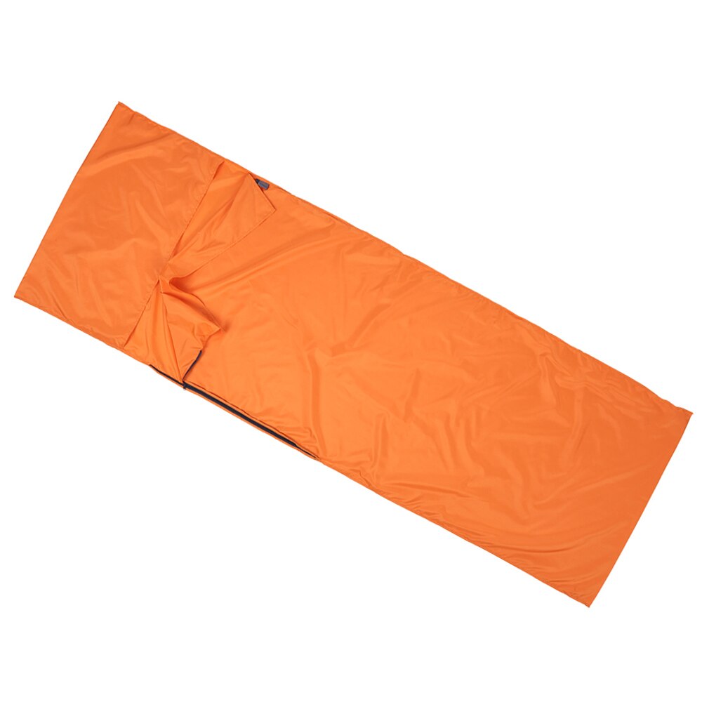 Lazy bag 70*210cm slaapzak outdoor kamperen wandelen polyester pongee gezonde slaapzak voering met kussensloop draagbaar: Geel