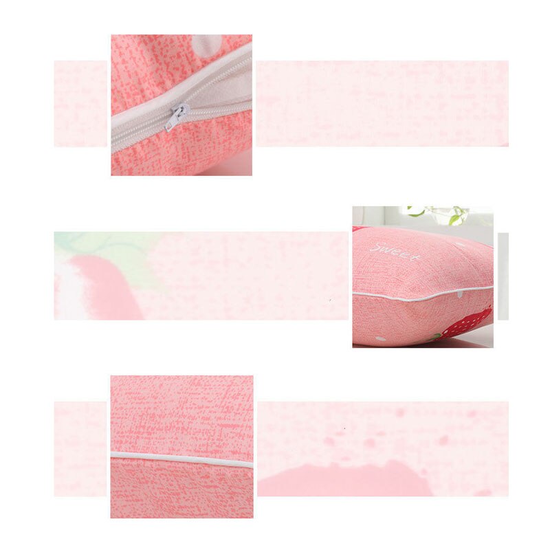 Huishoudelijke Leuke Print Patroon Bed Versiering Kussensloop 1 Paar Rechthoekige Katoen Kussensloop Volwassen Student Slaapkamer Gebruik Kussensloop