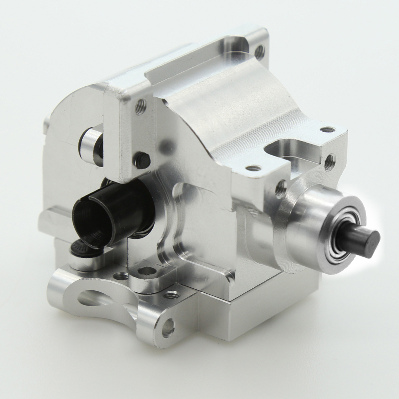 HSP Petrol Car Oil Truck Front Rear Universal Gearbox Differential Set 06064 for 1/10 HSP 94122 94188 94109 94110 94155 94166: metal silver