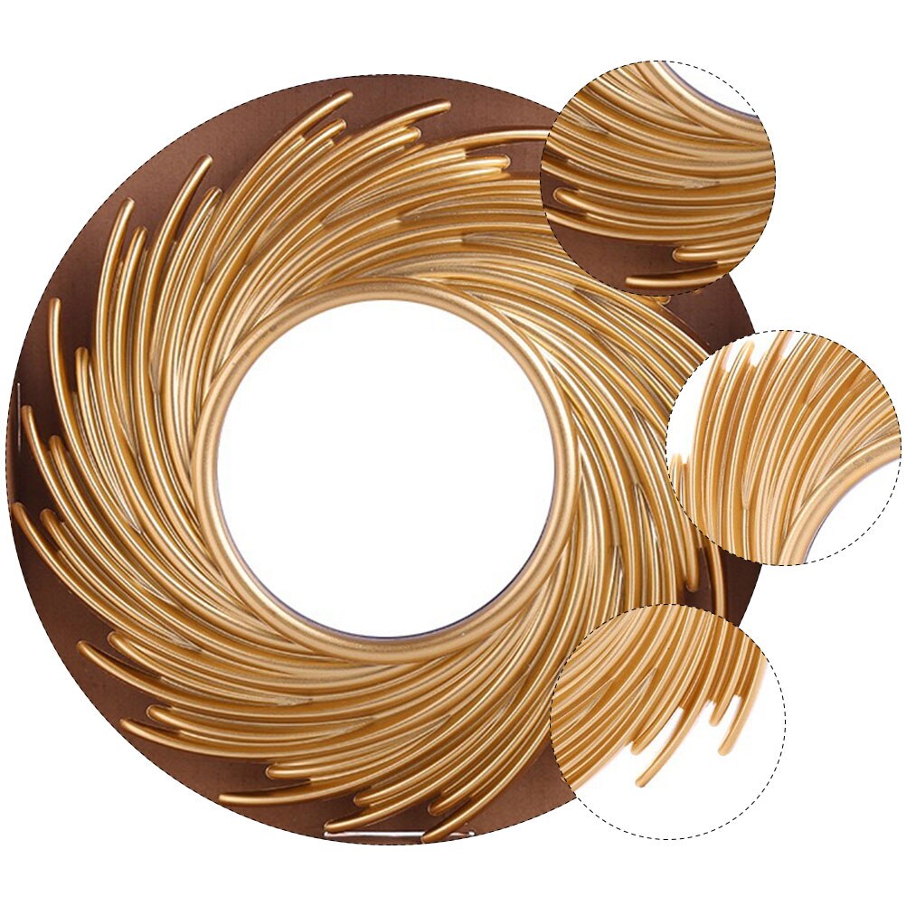 Vägghängande spegel plastspegel sminkspegel hängande spegel sminkverktyg hemspegel metall sminkspegel för hem badrum