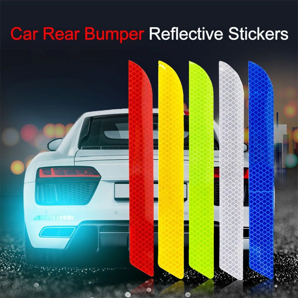 Decal Anti-Collision Safety Warning Auto Safety Car Reflective Strips Rear Bumper Stickers Reflector Tape Nice Warning Mark