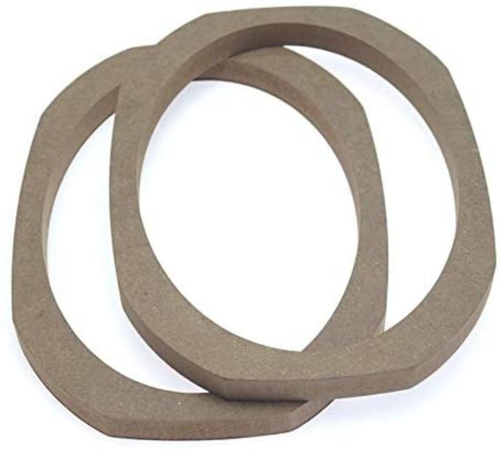 2 unids/set 6x9 Universal de coche/autobús/barco altavoz estéreo espaciador de madera anillo soporte titular adaptador de altavoz almohadillas